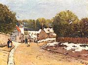 Alfred Sisley Erster Schnee in Louveciennes oil painting on canvas